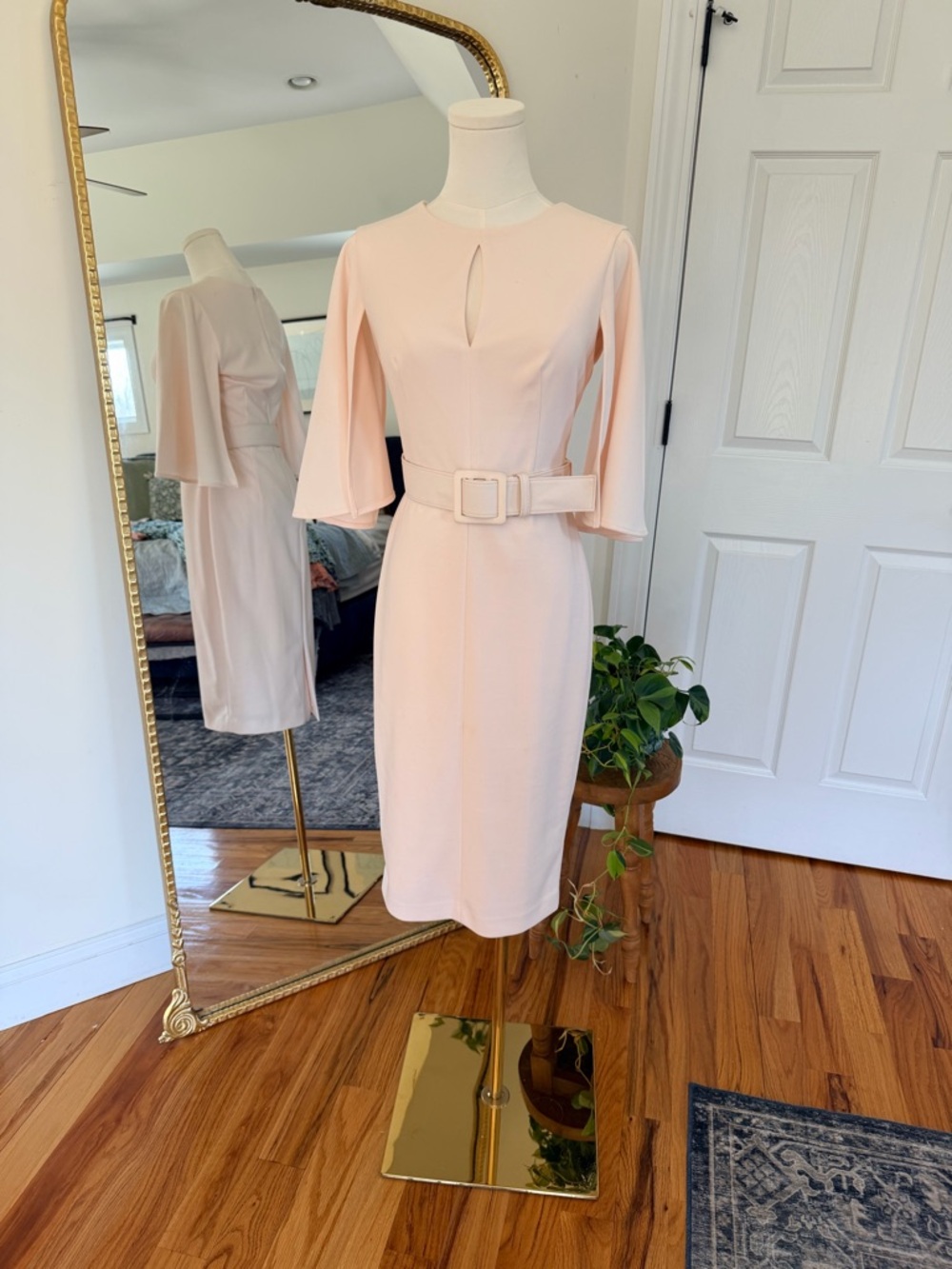 Calvin Klein Sheath Dress Size 2 Blush Pink